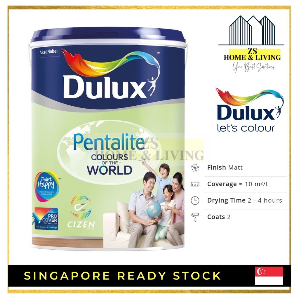 Dulux Pentalite Interior Smooth Matt Finish 20l /5L / 1L Package