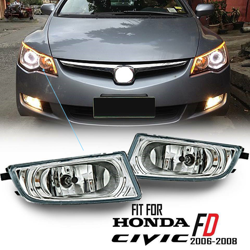 Lt for honda civic fd fog lamp front driving light fog light for honda civic sna fd 2006 2007 2008 fd1 fd2 front bumper foglights model number: 33950-tx3-h01 33900-tx3-h01