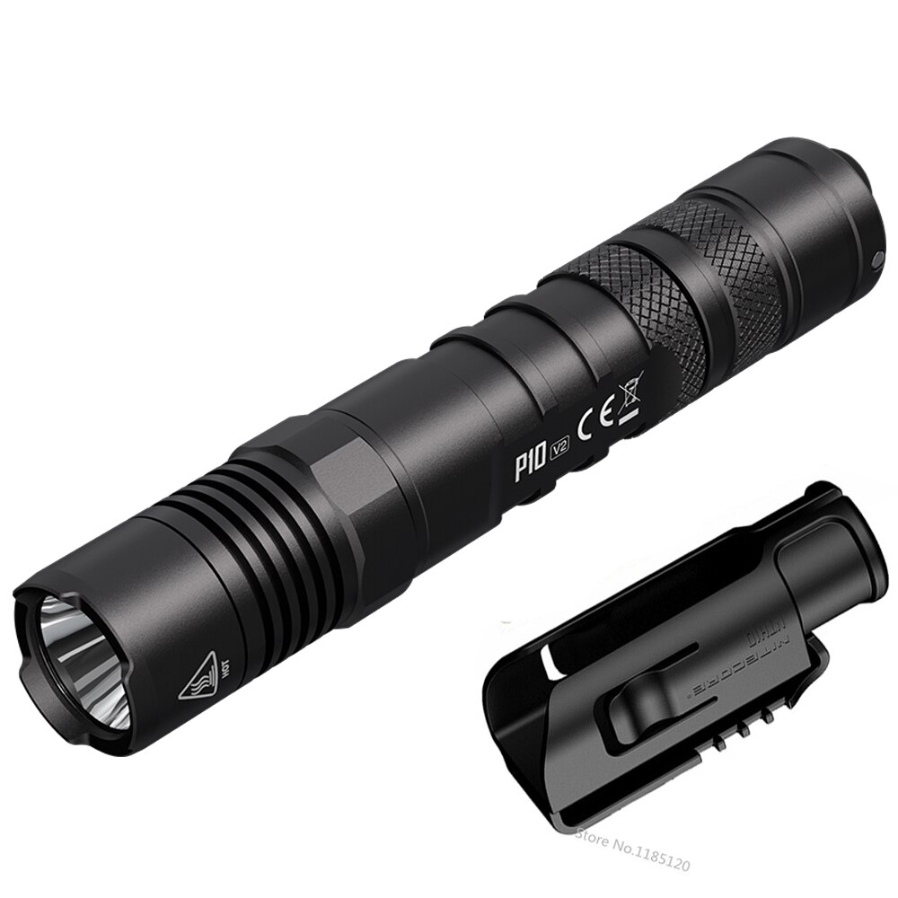 NITECORE P10 V2 Vision Powerful Upgrade Flashlight XP-L2 V6 White Light max 1100 Lumen beam throw 201 m Outdoor Sports Torch Without battery