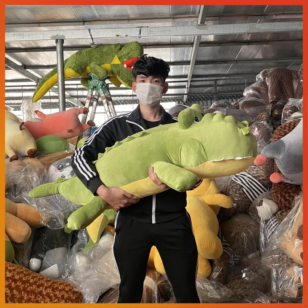 Gấu bông cá sấu răng
