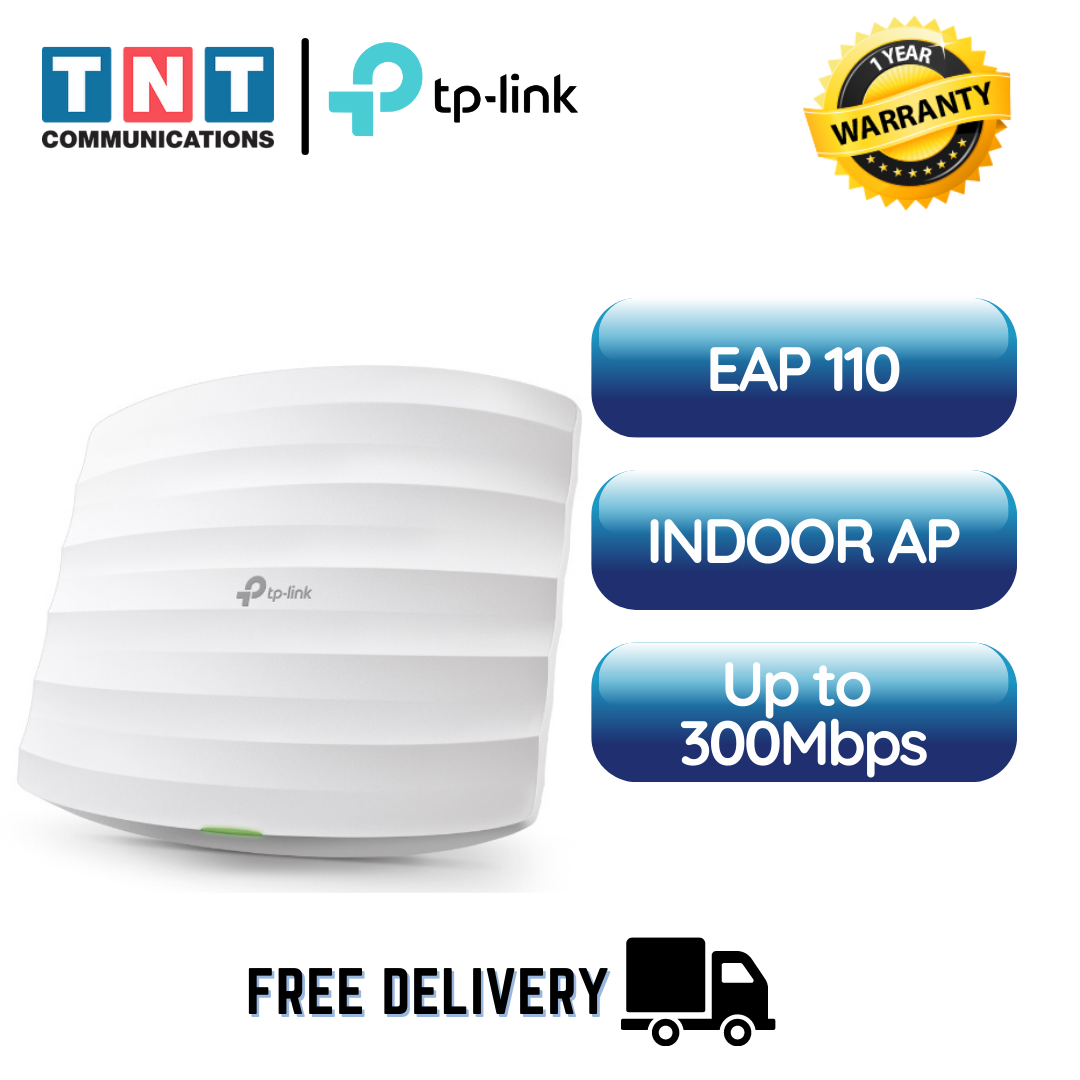 Phát Wifi TP-Link EAP110 Chính hãng (Ốp trần AP, 300Mbps, 1 port PoE Passive)
