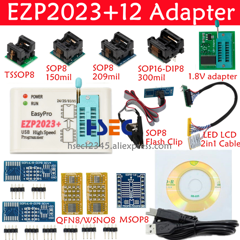 【Must-Have Gadgets】 High-Speed USB SPI Programmer Supports 24, 25, 93, 95 EEPROM & Flash BIOS ChipsEZP2023