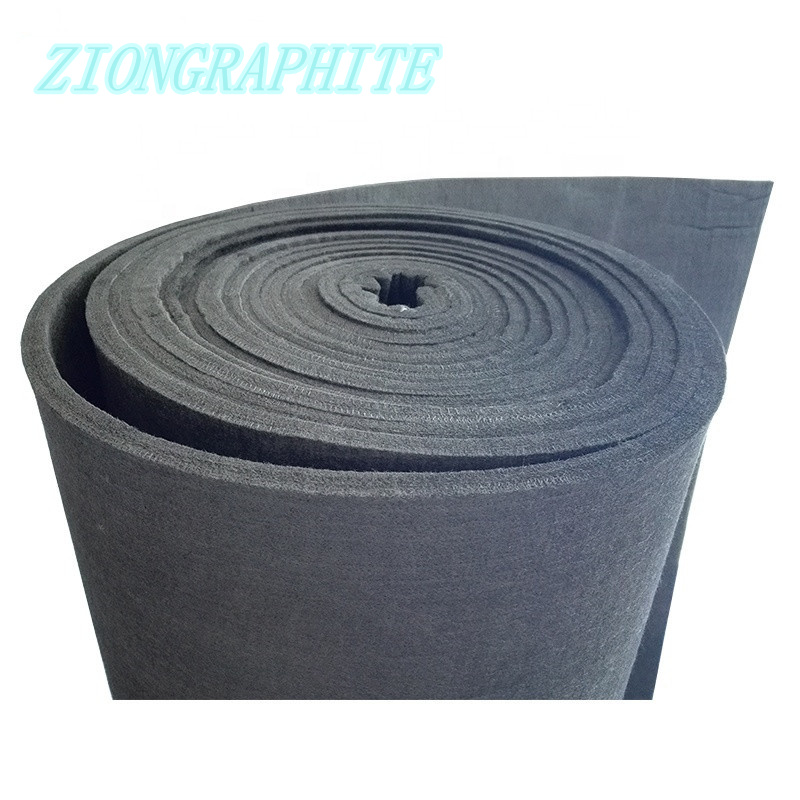 Graphitized Felt 100x100 Graphite Felt Carbon Fiber Felt Used For Electrode or Vacuum ...