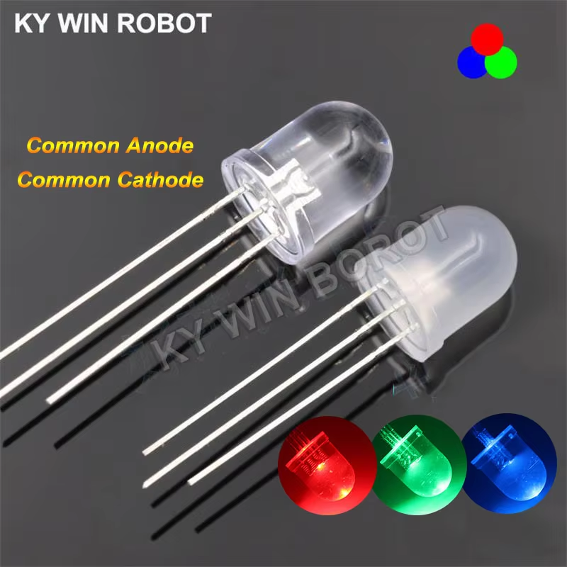 10Pcs%20Multicolor%204pin%2010mm%20RGB%20Led%20Diode%20Lamp%20Tricolor%20Common%20Anode/Cathode%20LED%20Emitting%20Diode%20Red%20Green%20Blue%20-%20Image%202