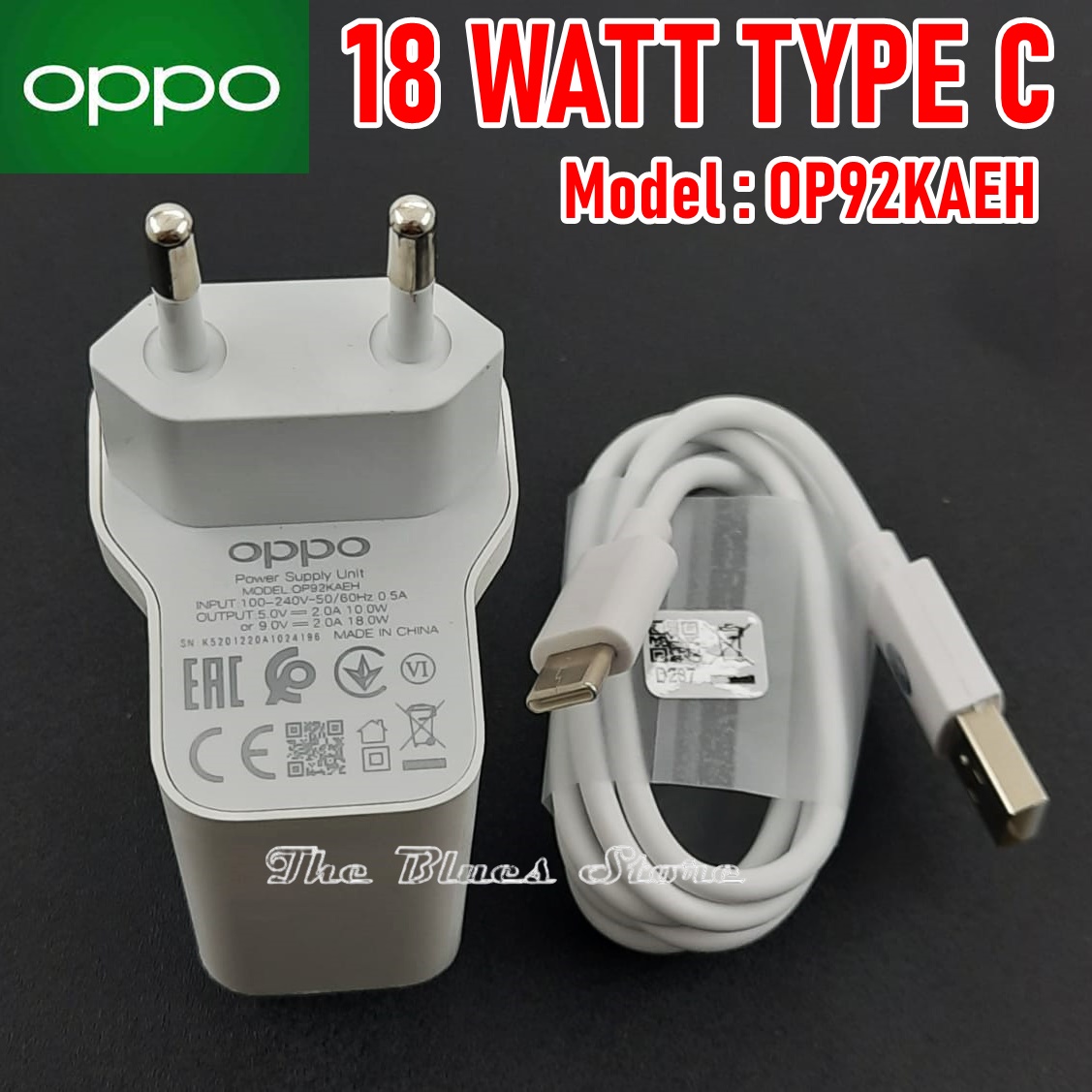 Oppo Travel Charger Fast Charging 18 WATT Type C Original For Oppo
