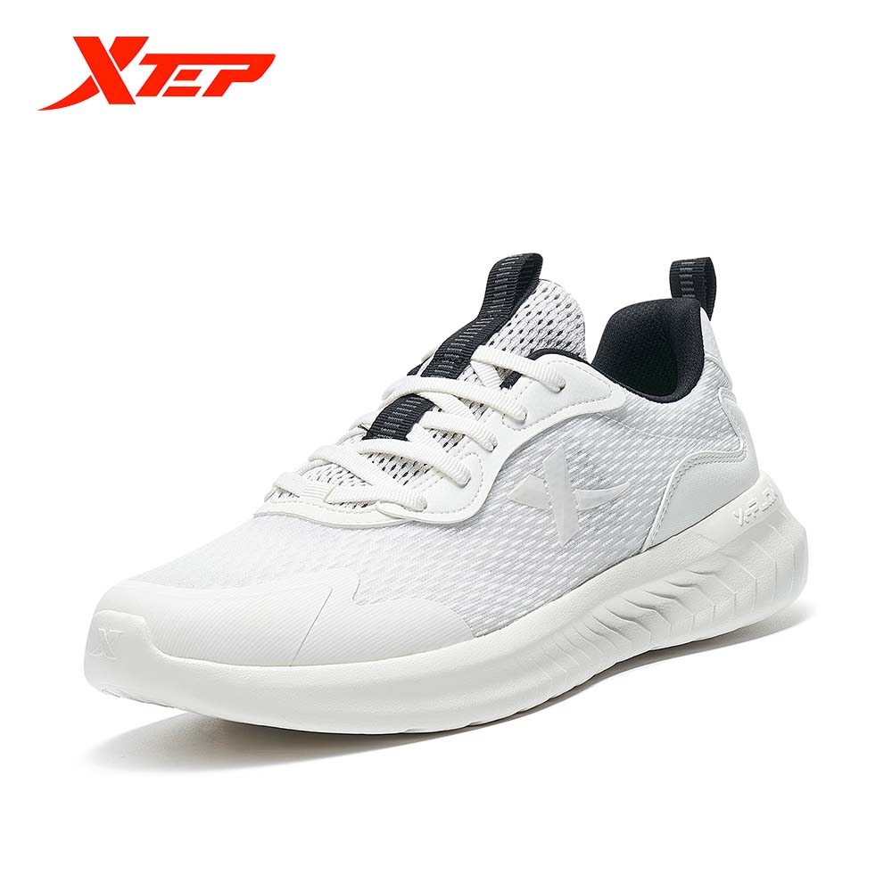 XTEP Cloud Men's Running Shoes Leather Waterproof Non-slip Couple Sports Shoes 878119110007