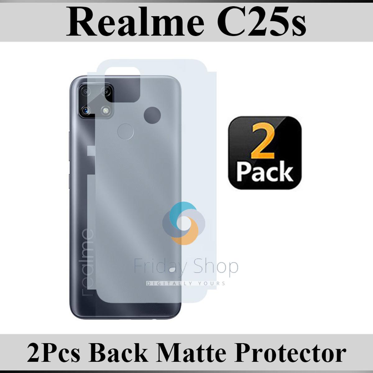 Realme C25s Back Matte Protection Soft Skin Sheet Soft Film Protection For Realme C25s - 2Pcs. 