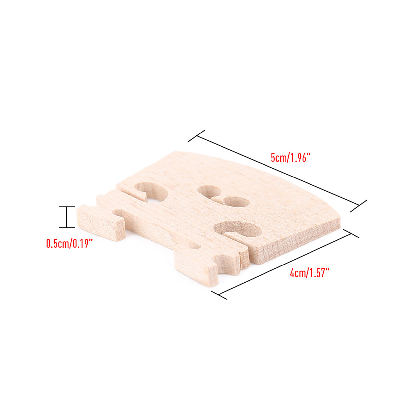 5Pcs Violin Bridges 4/4 Maple Wood Bridge Part Accessory