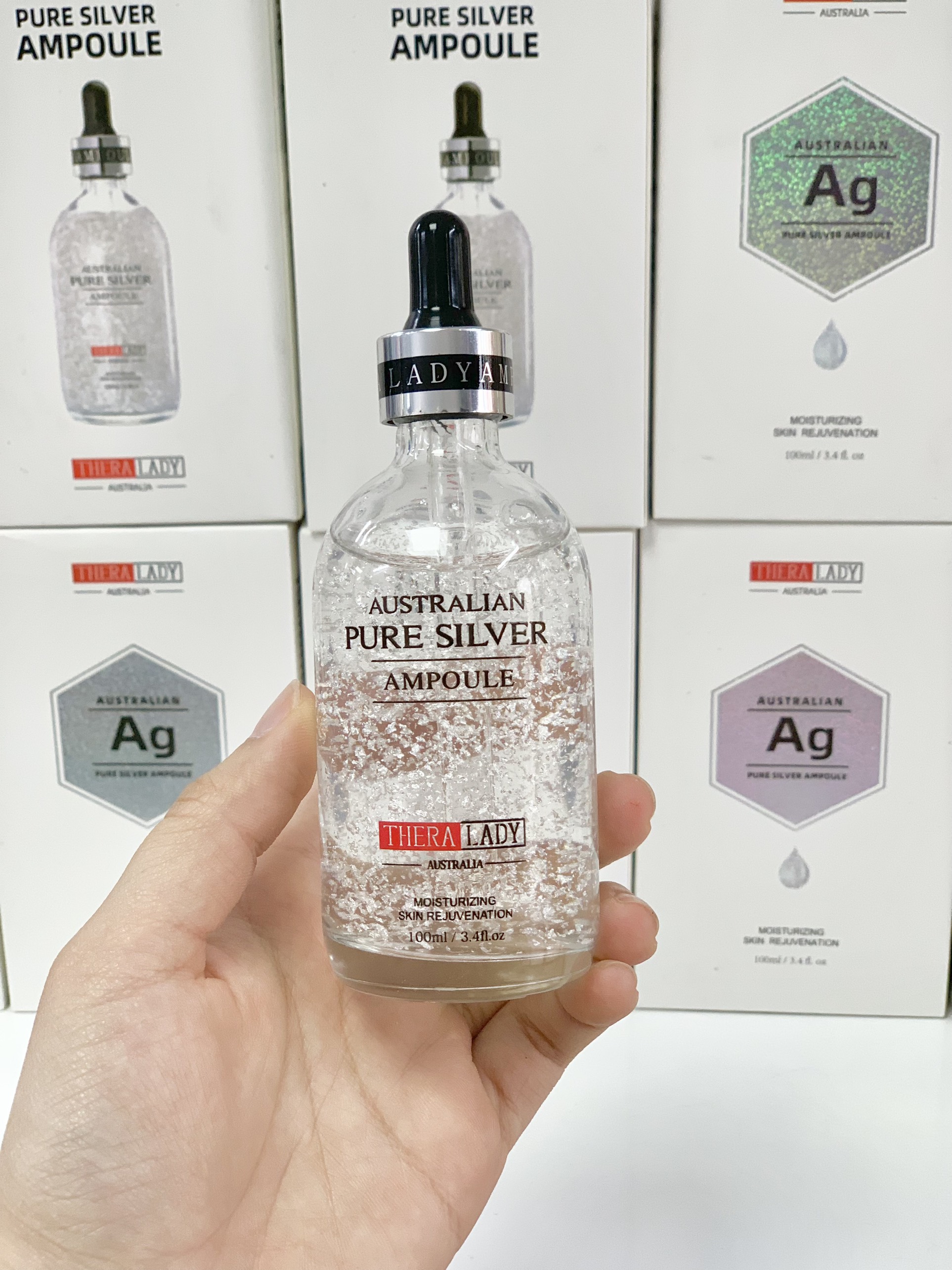 SERUM BẠC ÚC- Australian Pure Silver Ampoule Theralady 100ml ( Hàng Úc đi air)
