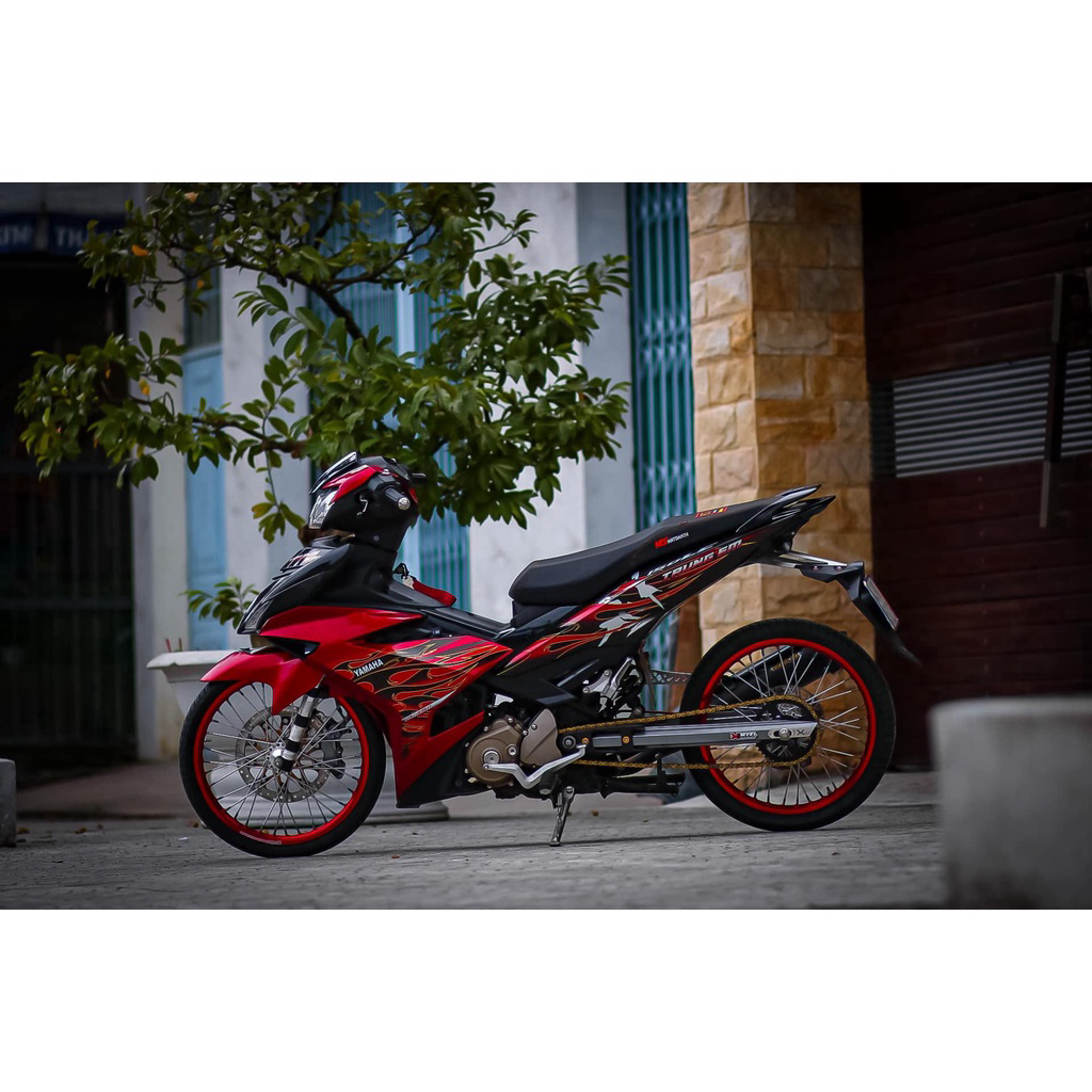 Tem rời Exciter 150 đỏ đen - mẫu lửa 2023