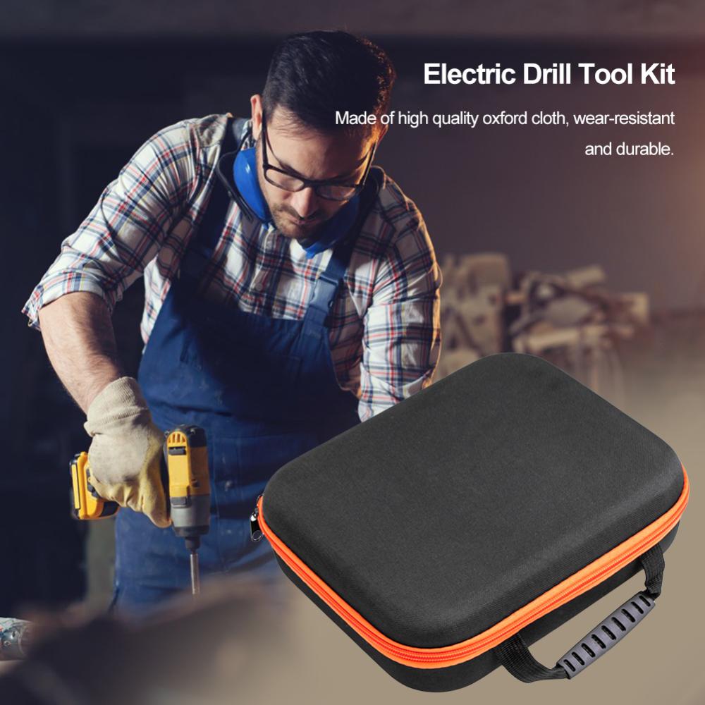 Đa chức năng xách tay Máy Khoan Điện túi dụng cụ chống sốc công cụ túi lưu trữ dung tích lớn thợ điện phần cứng tổ chức