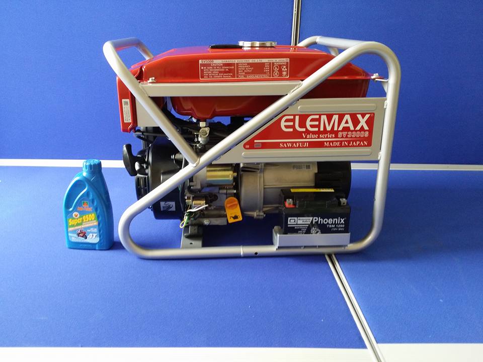 Máy Phát Điện Chạy Xăng 2.5KVA Elemax SV3300S