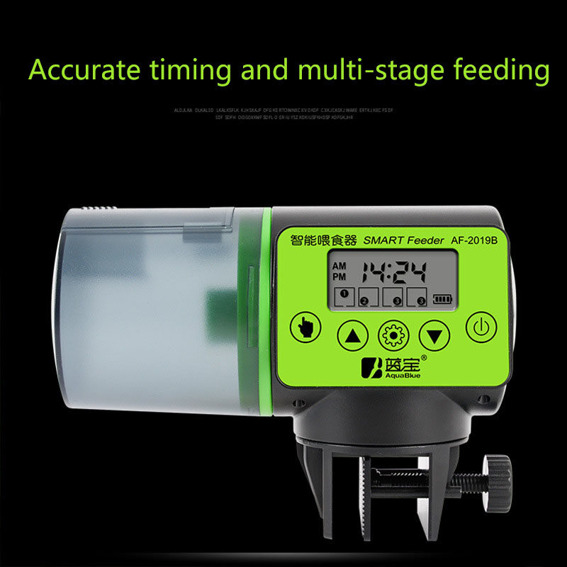 [HATELI] Aquarium Accessories Fish Aquarium Automatic Feeder Intelligent Timing Automatic Feeding Device