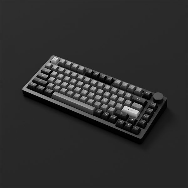 Bàn phím AKKO PC75B Plus Black & Silver (Bluetooth 5.0 / Wireless 2.4Ghz / Hotswap / Foam tiêu âm / AKKO CS Jelly switch)