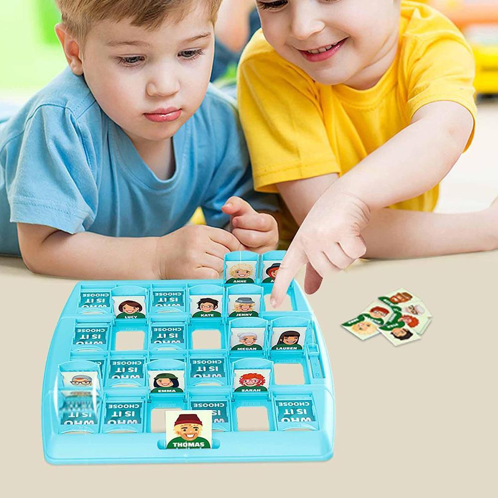 Guess Who Is It Game Toy English Version Interactive Reasoning Logical Board Character Two-Player Game Party Toy Game T7J1