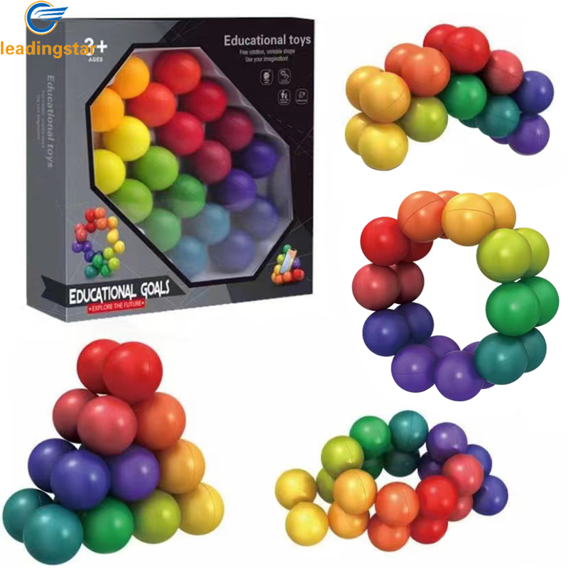 LeadingStar Fast Delivery DIY Puzzle Magic Ball Cube Intelligence Ball Novelty Decompression Toys Educational Toys Gifts For Boys Girls