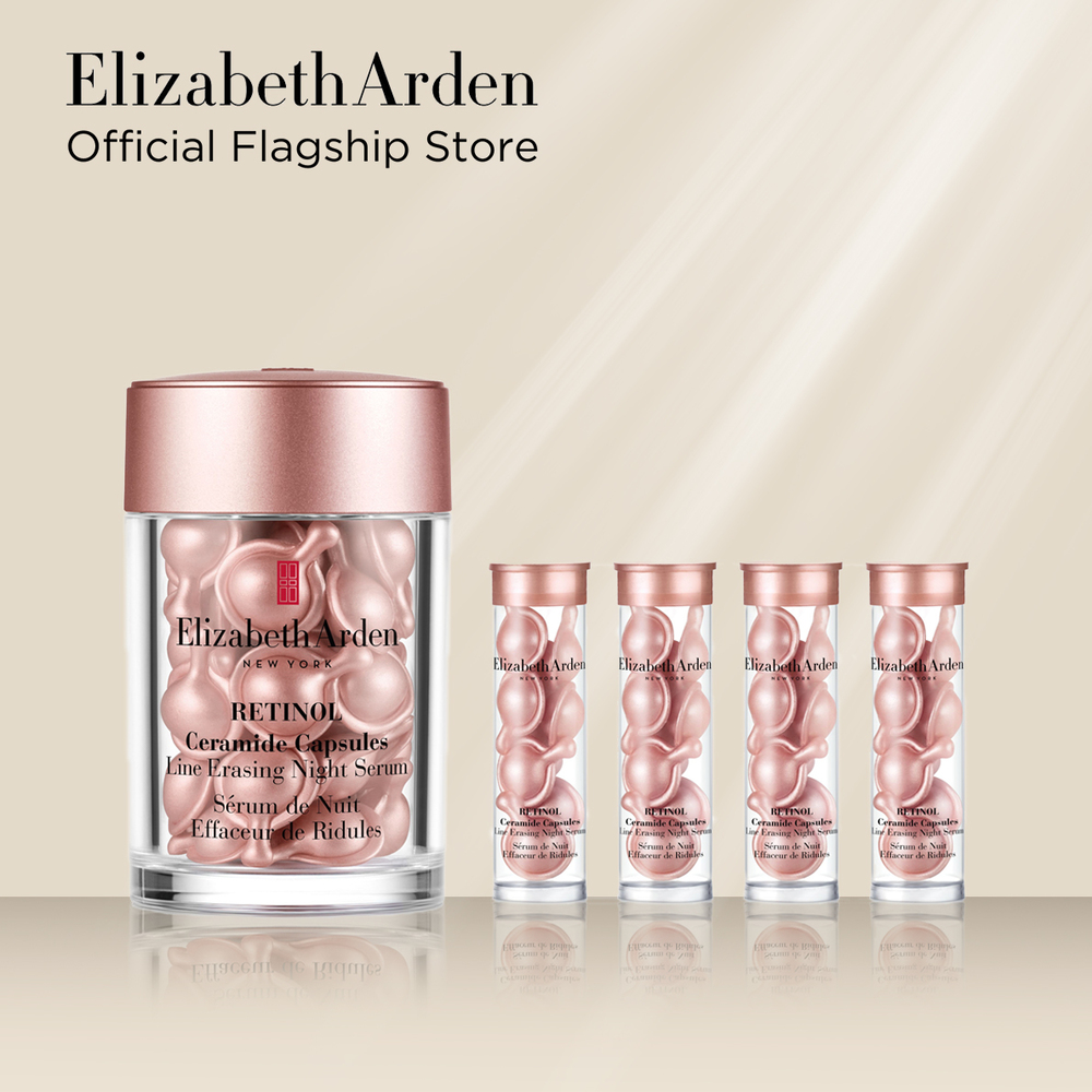 elizabeth arden retinol ceramide capsules line erasing night serum gift set