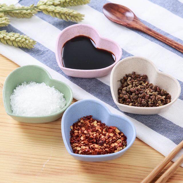 [Freeship + Voucher 8%] Bát Ăn Dặm,Bát Đựng Nước Chấm Lúa Mạch Mini Cho Bé