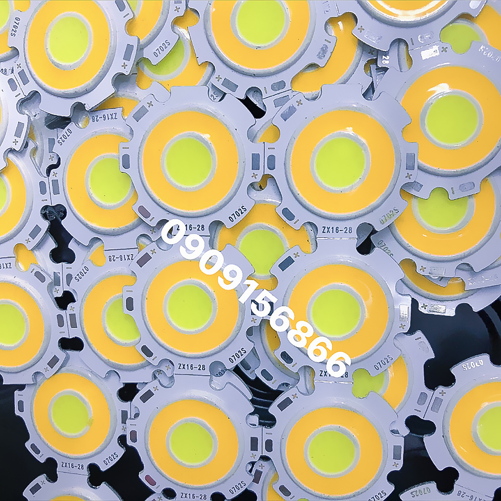 Mắt led cob 3 màu 7w