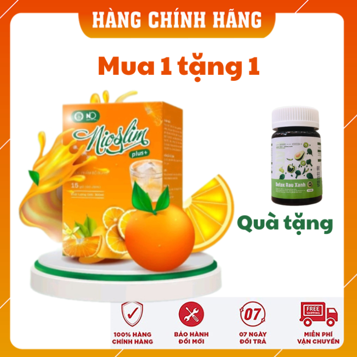 [ Tặng Detox Rau Củ ] Siro  Giảm Cân Nioslim Plus Thơm Ngon, Dễ Uống Giúp Giảm 2-5 Kg Sau 15 Ngày , Siro Nio Slim Plus