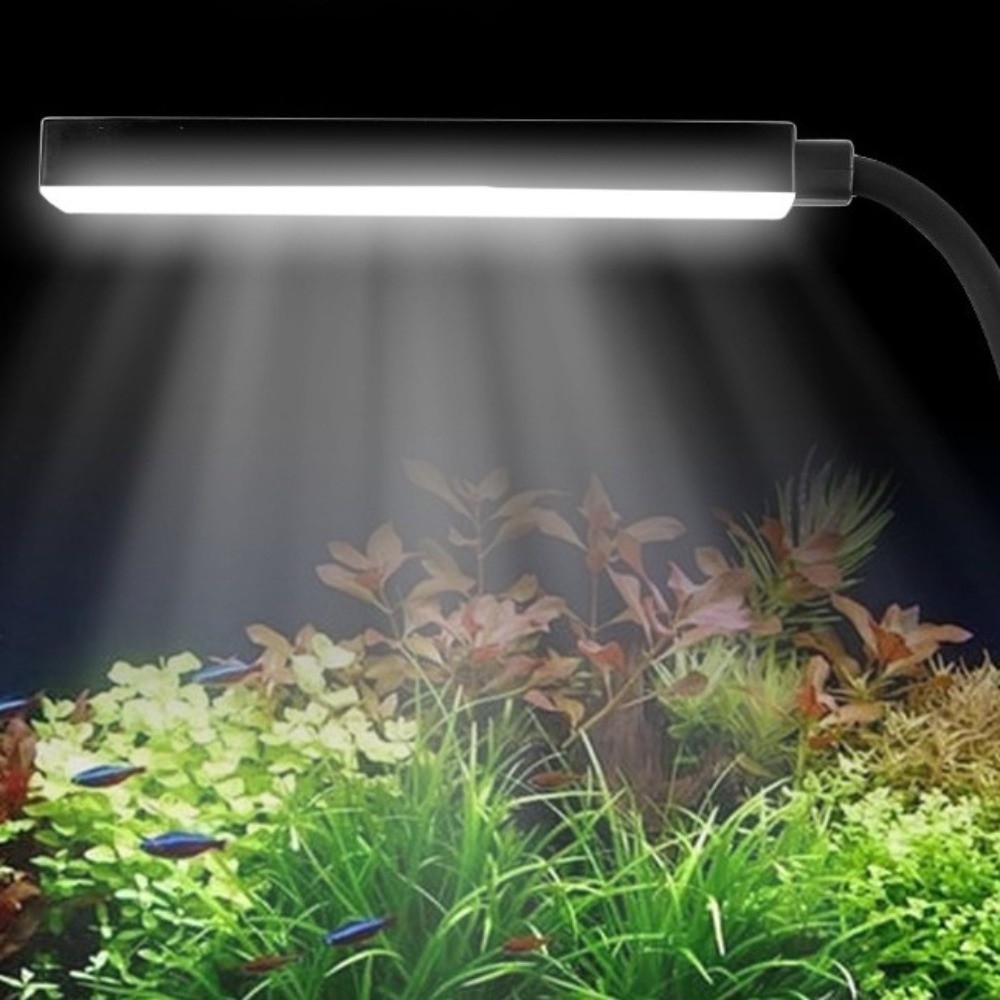 Rotating Fish Led Energy Efficient Dimmable Aquarium LED Light 360° Rotatable Super Slim ...