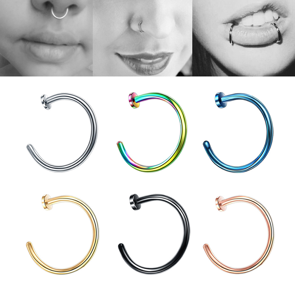 New%20Sale%201%20Pc%20Stainless%20Steel%20Nostril%20Ring%20Lip%20Rings%20Sircular%20Piercing%20Ball%20Horseshoe%20Hoop%20Ring%20Body%20Jewelry%20-%20Image%203