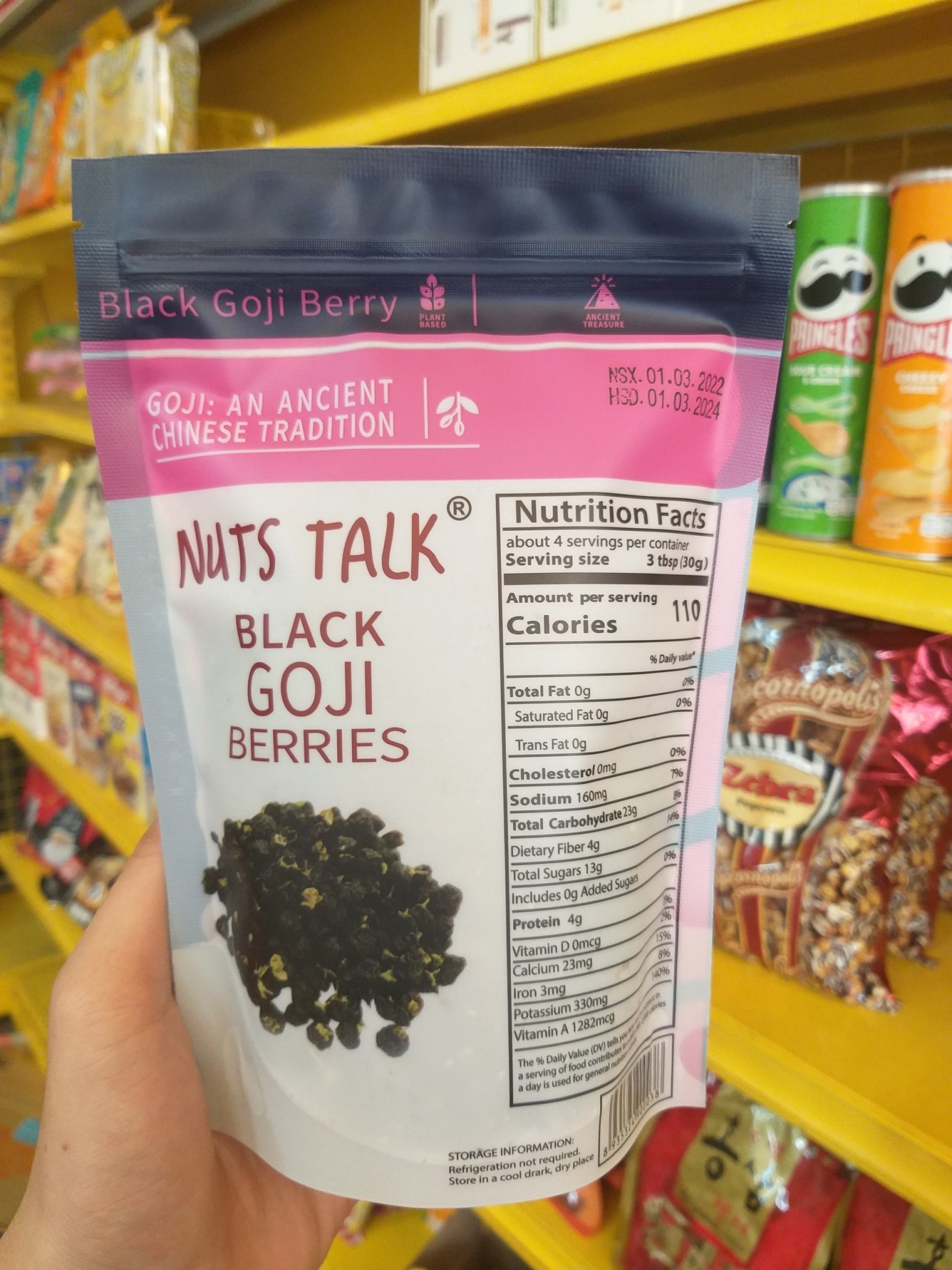 [GÓI 150G] Hắc Kỷ Tử NUTS TALK Black Goji Berries