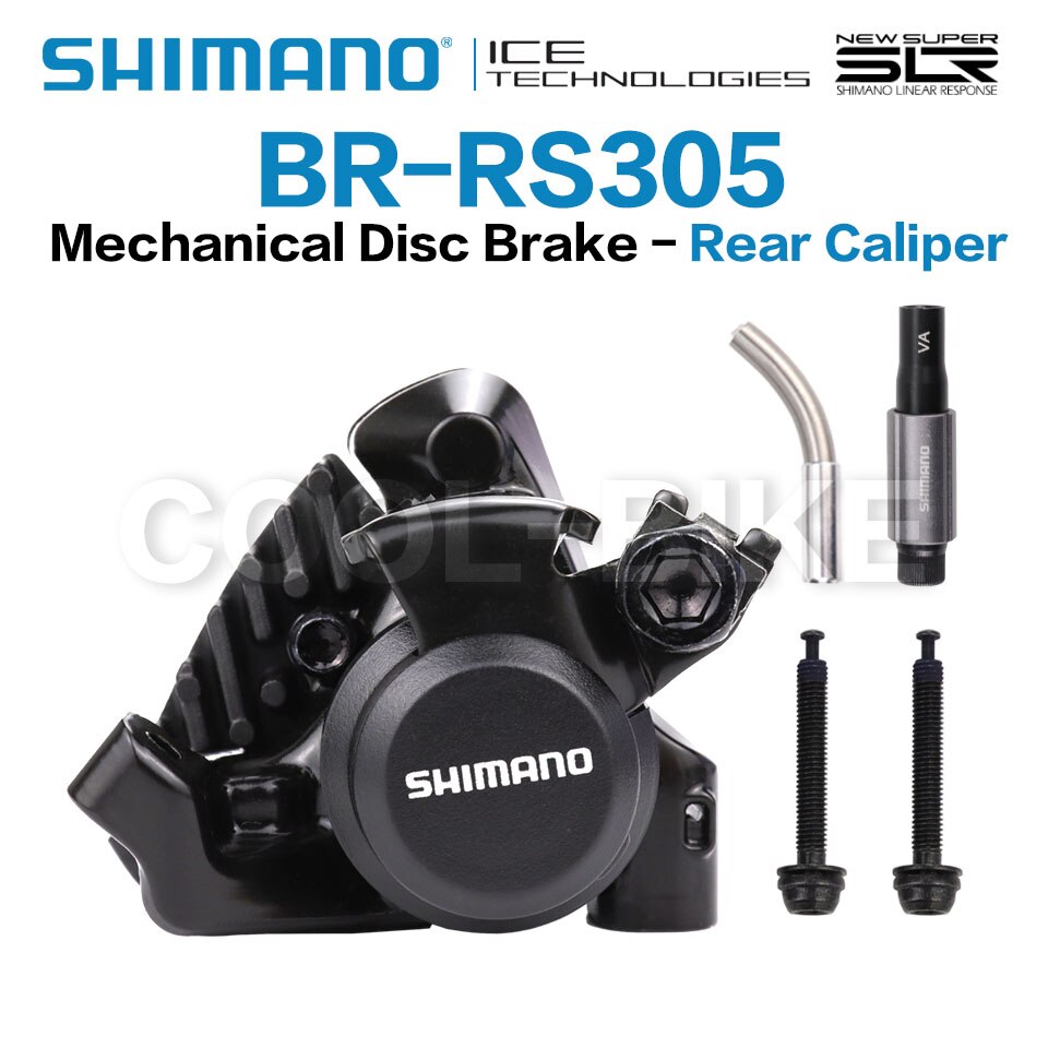 Shimano RS305 Mechanical Disc Brake Caliper BR-RS305 Flat Mount Caliper ...