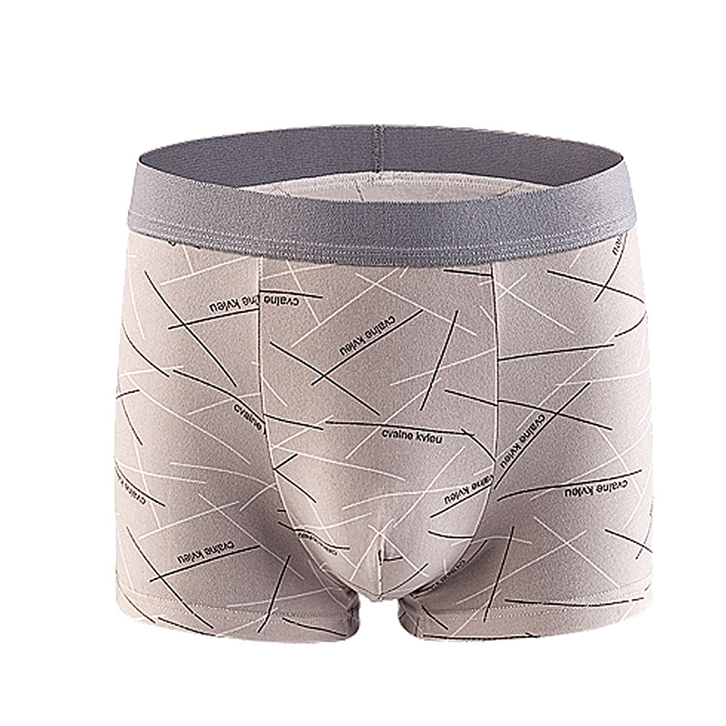 MOLAN Men's new underwear comfortable breathable boxers simple design boxers printed underwear