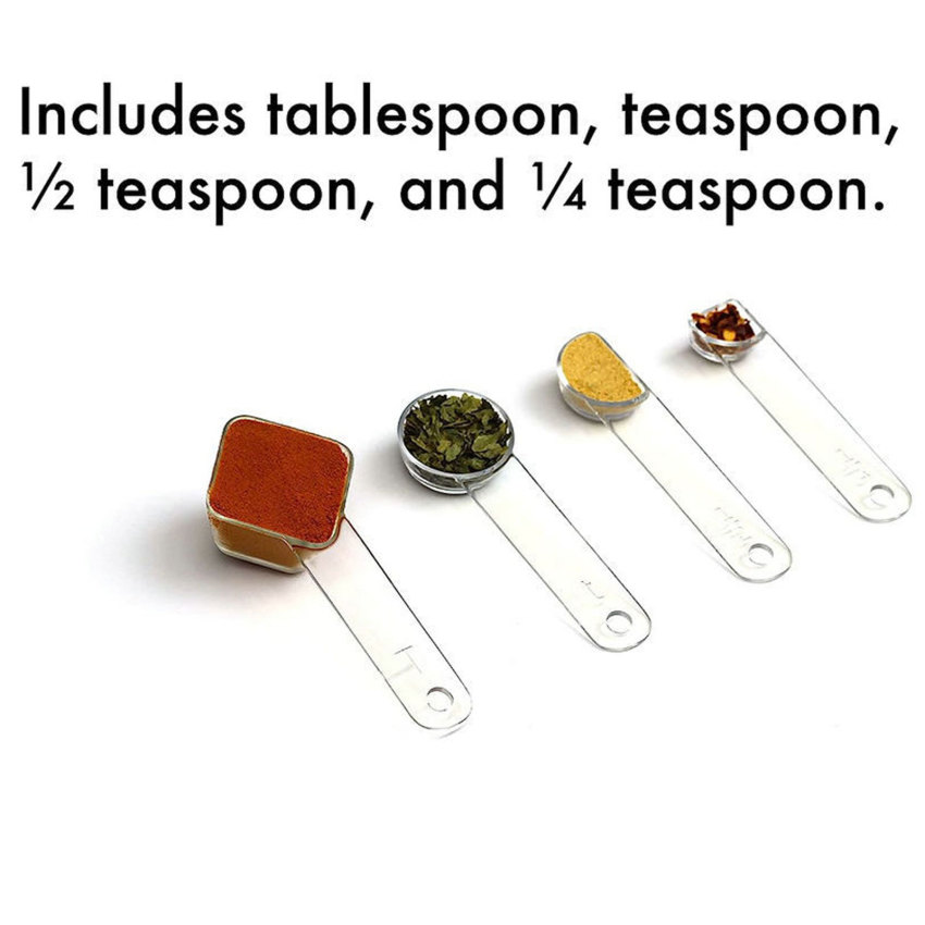 4pcs/set Kitchen Measuring Spoon Teaspoon Coffee Sugar Scoop Baking Cooking Tool Kitchen Measuring Tool