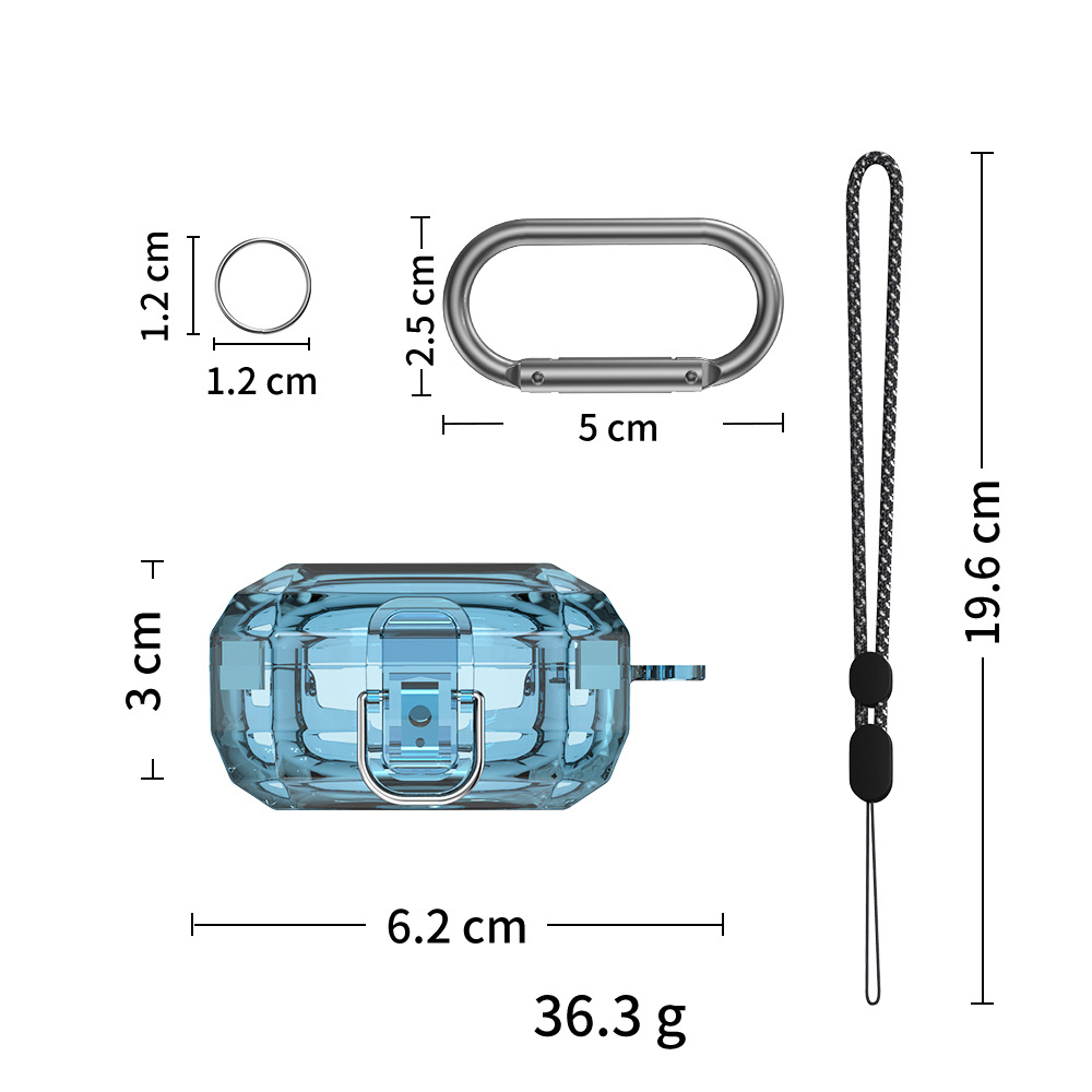 For Samsung Galaxy Buds Live/pro/2 Bluetooth-compatible Headset Protective Case Transparent Protective Case