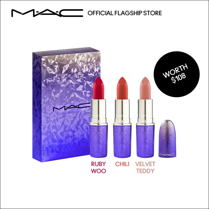 mac 3 lipstick set