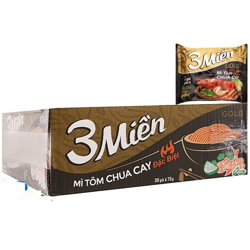 Mì Ba Miền thùng 30 gói x 75g