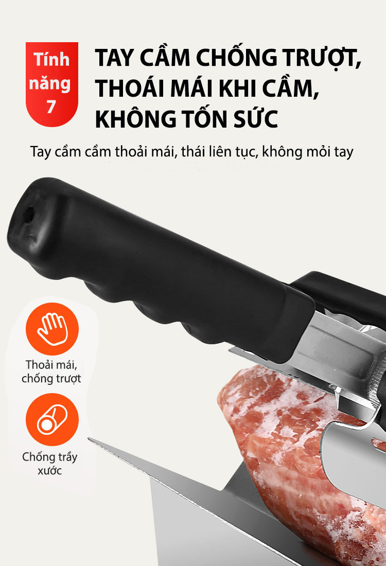 Máy Thái Thịt Đông Lạnh, Dao Cắt Thịt Làm Bếp Đa Năng ( ẢNH THẬT )