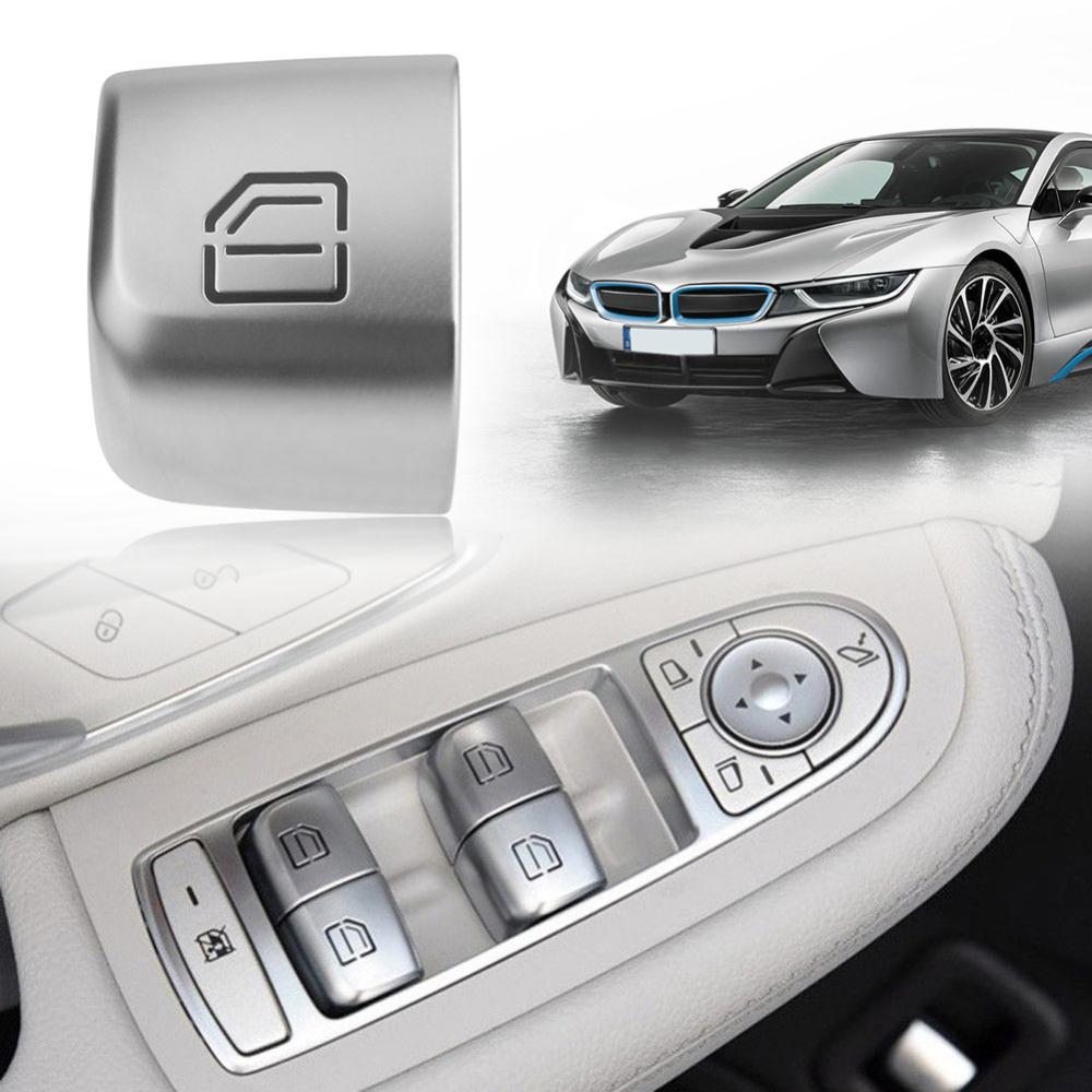 Master Window Switch Repair Button Cover Replacement Parts Window Lifter Switch Button Cover Auto Accessories for Benz C Class W205 GLC 2015