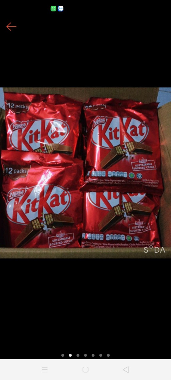 Bánh socola Kitkat Nestle' gói 10thanh 17g