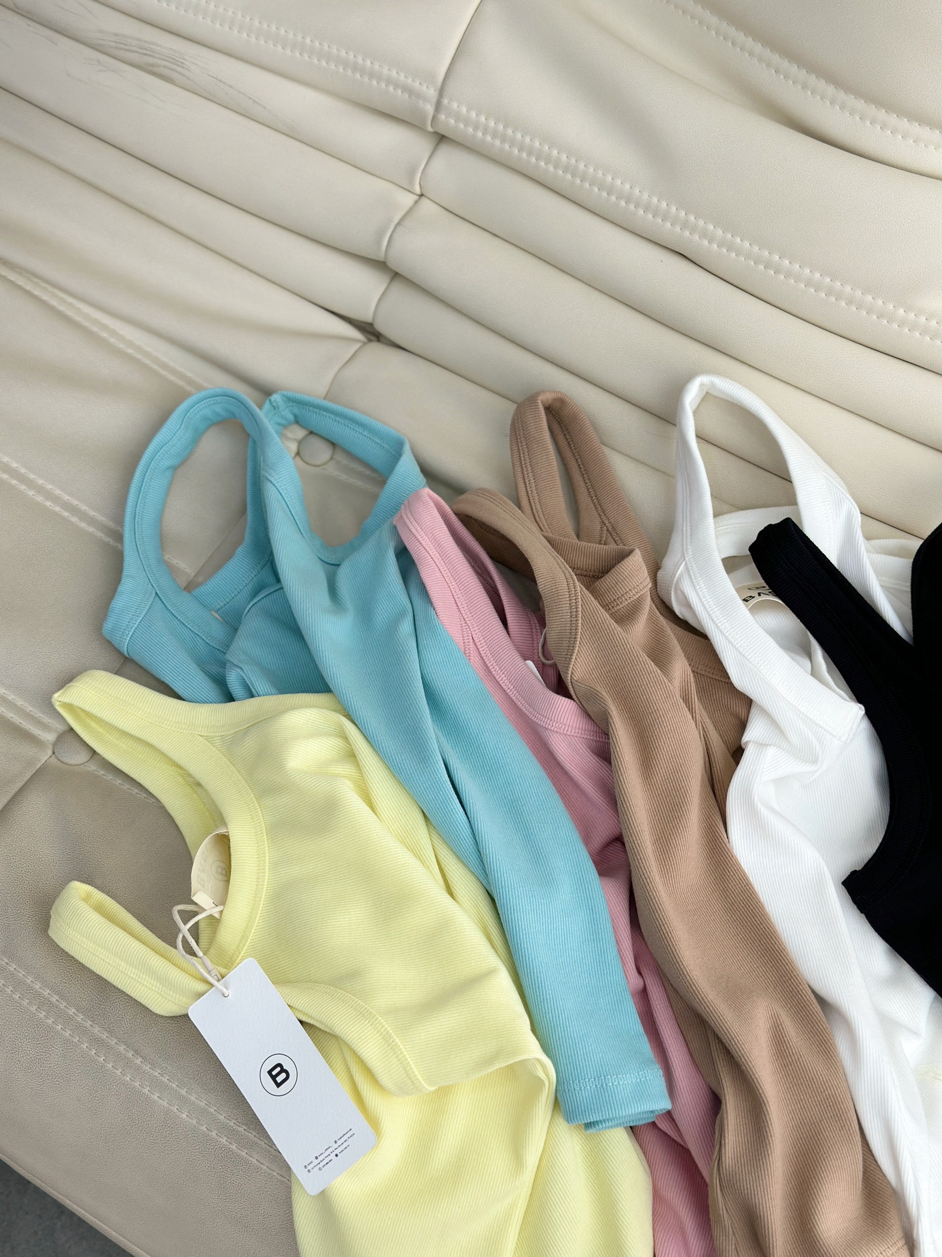 Áo ba lỗ trơn BASIC MIE TOP