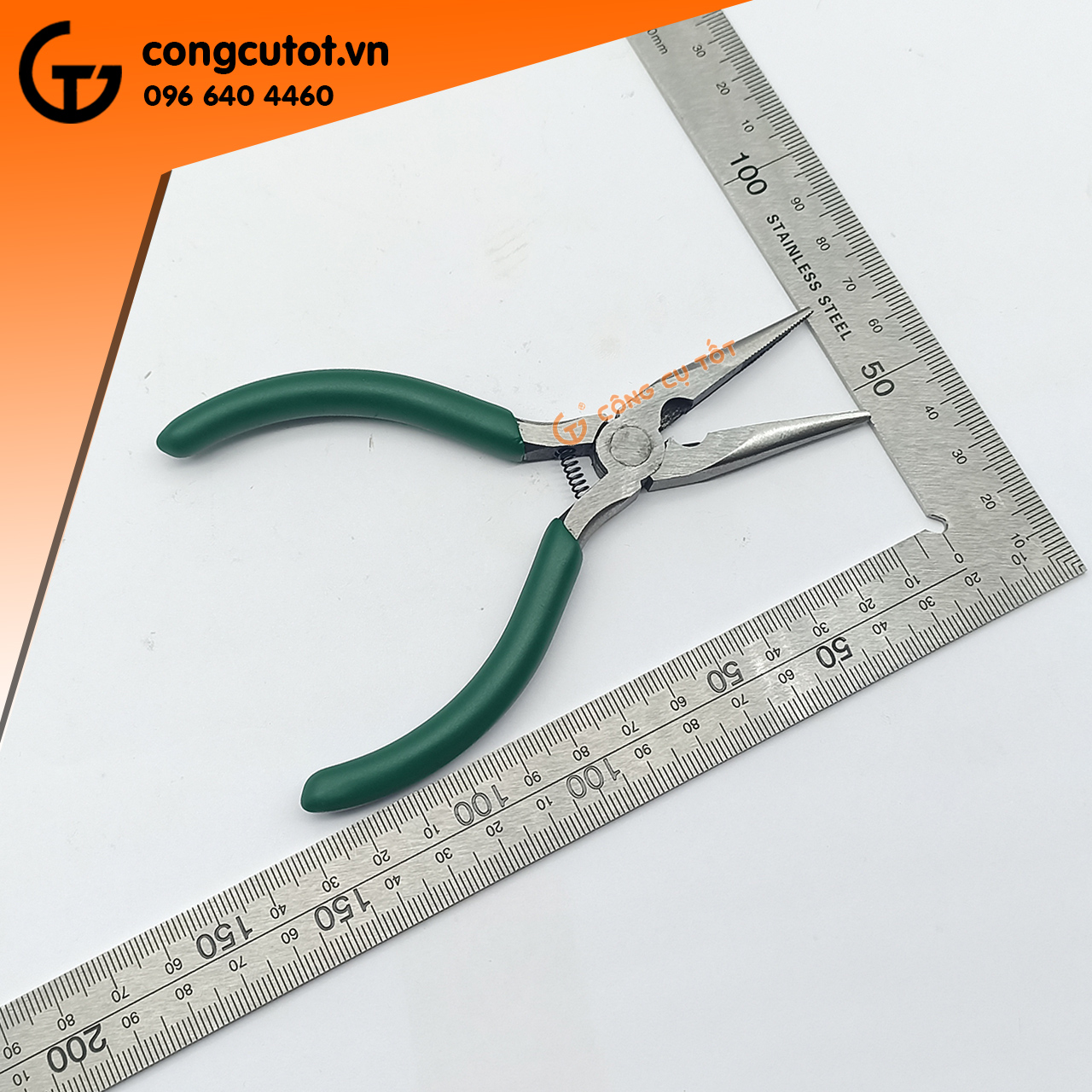 Kìm mỏ nhọn mini Berrylion 5inch 125mm