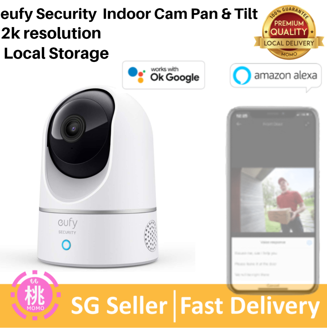 Eufy Security 2K Pan and Tilt, Plug-in Security Indoor Camera with Wi-Fi,  IP Camera, Human and Pet AI, Voice Assistant Compatibility, Motion  Tracking