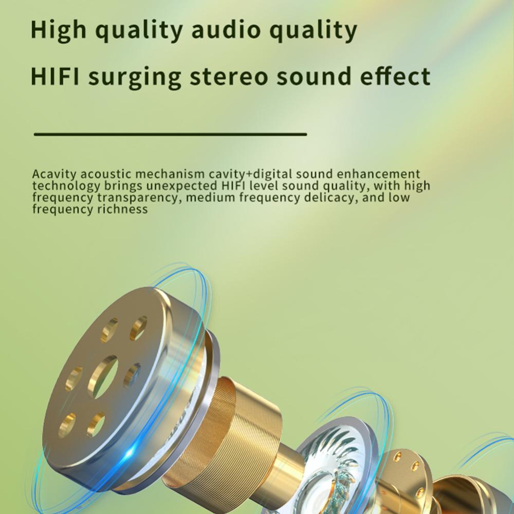 Dẫn truyền âm thanh qua xương Tai nghe nhét tai không dây với Mic Bluetooth tương thích Tai nghe không dây kỹ thuật số sạc trường hợp cho điện thoại thông minh