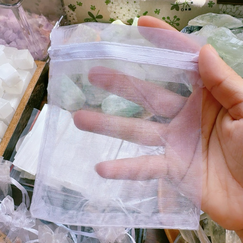 Túi voan đựng đá, túi rút dây