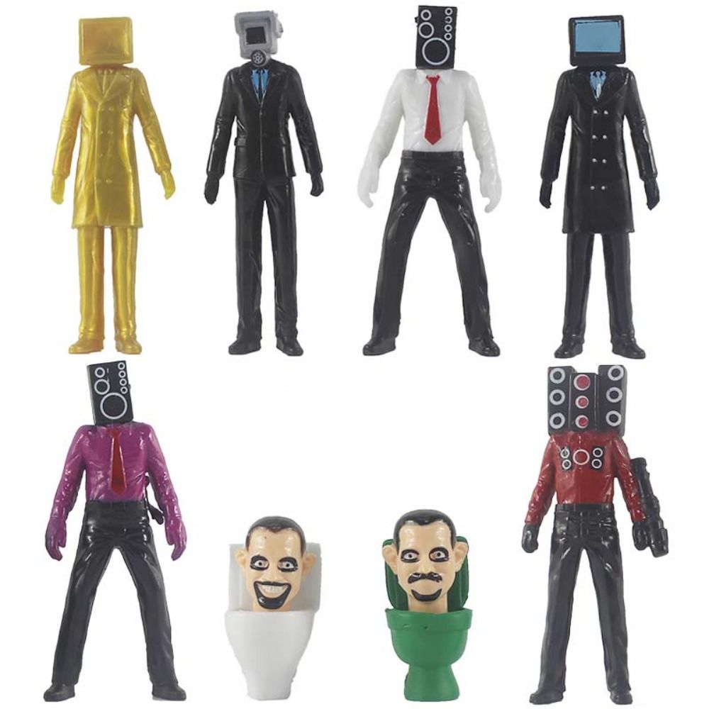 ERIMER Skibidi Toilet Skibidi Toilet Action Figure Figure Monitor ...