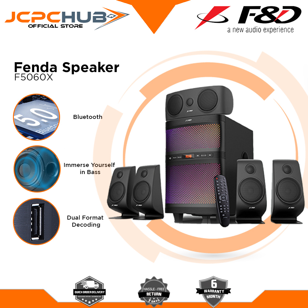 Fenda F\u0026D F5060X 5.1 CH Bluetooth 