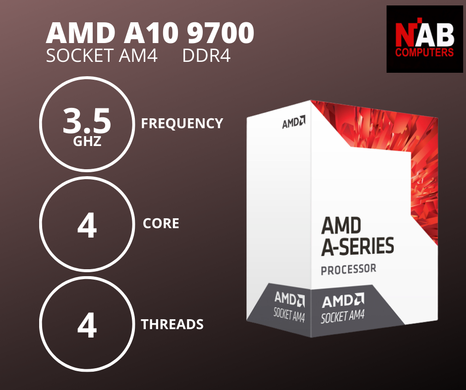A10 Series Amd A10 9700 Radeon R7 Graphics Amd Radeon R7 Amd A10