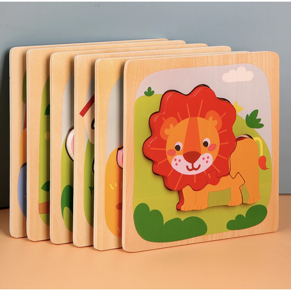 Children's Puzzle Grasp Board (Wooden Educational Puzzle)