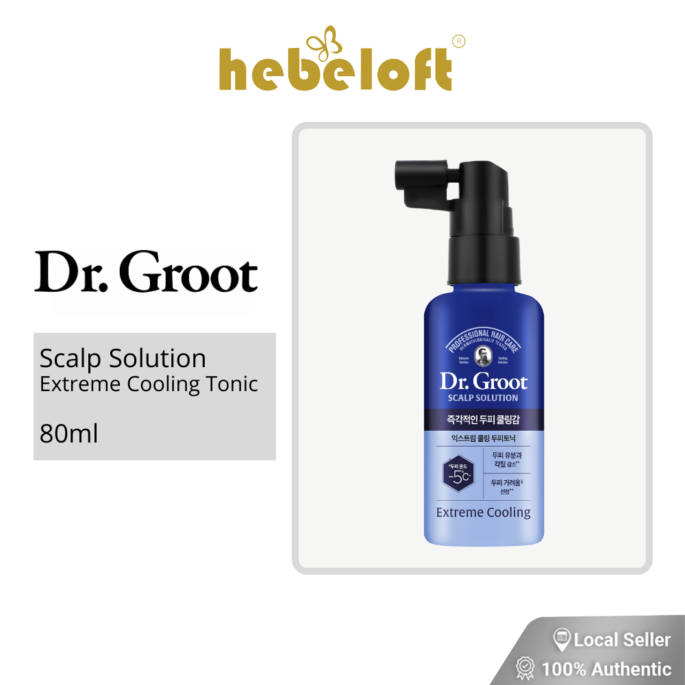 Dr.Groot Scalp Solution Extreme Cooling Tonic – 80ml, Soin Cuir Chevelu K-Beauty