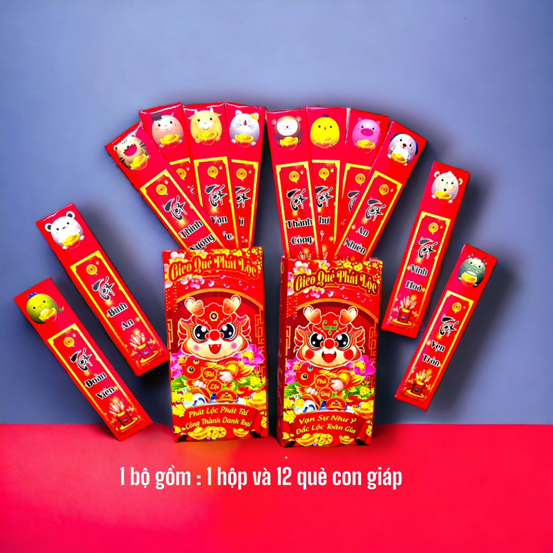 Lì Xì Gieo Quẻ 12 Con Giáp Hottrend Lấp Lánh