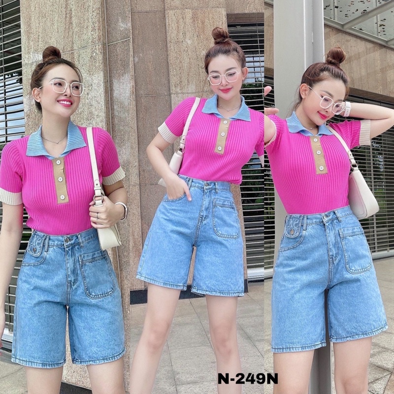 Quần jean ngố rộng MS 249