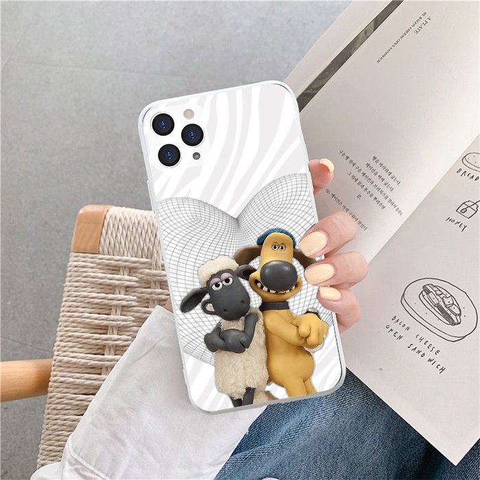 Ốp lưng iphone cạnh vuông mẫu cừu dễ thương bvc cho iphone6/6s/7plus/8plus/6plus/6splus/11/11pro//11promax/x-phụ kiện sen
