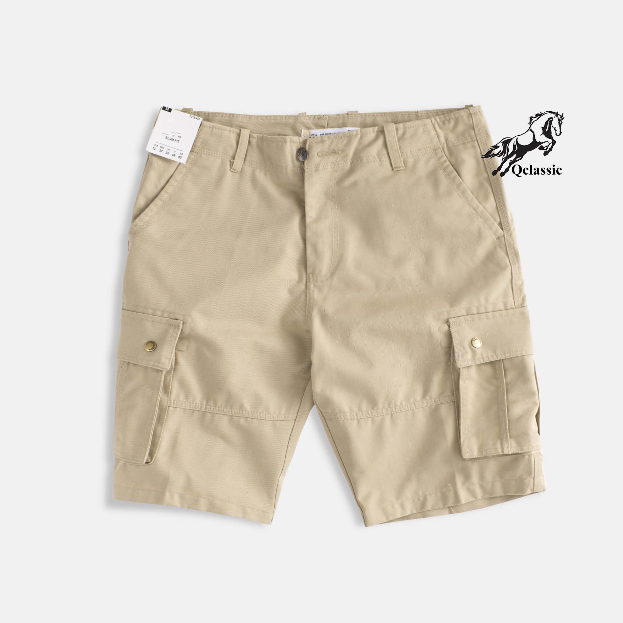 Quần short túi hộp nam màu sắc tinh tế chất liệu kaki mềm mịn